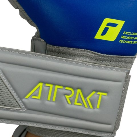 Rękawice bramkarskie Reusch Attrakt Freegel Silver Finger Support Junior szaro-niebieskie 5272230 6006 Rękawice bramkarskie Reusch Attrakt Freegel Silver Finger Support Junior szaro-niebieskie 5272230 6006
