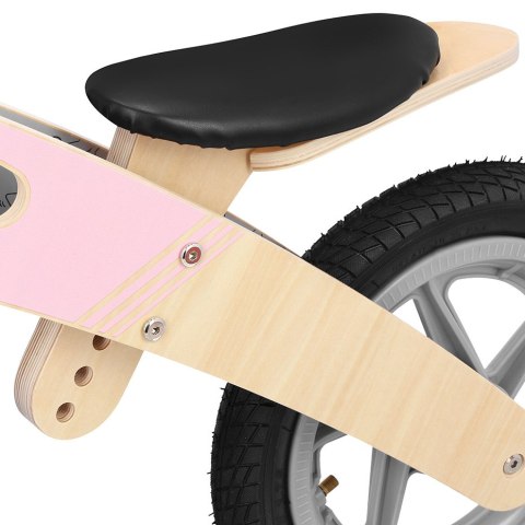 Rowerek biegowy Spokey Woo Ride Duo szaro-różowy 940904 Rowerek biegowy Spokey Woo Ride Duo szaro-różowy 940904