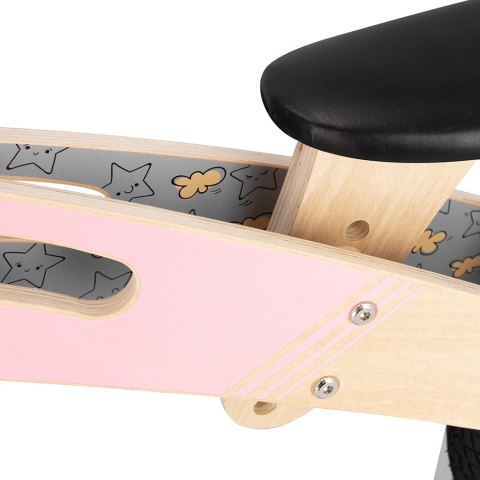 Rowerek biegowy Spokey Woo Ride Duo szaro-różowy 940904 Rowerek biegowy Spokey Woo Ride Duo szaro-różowy 940904