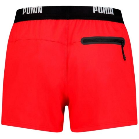 Spodenki kąpielowe męskie Puma Logo Short Lenght czerwone 907659 02