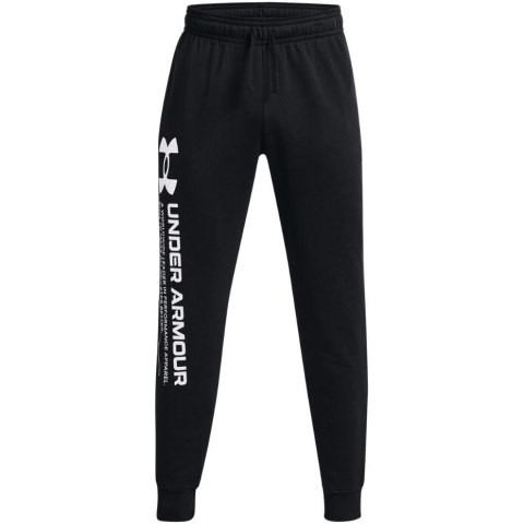 Spodnie męskie Under Armour Rival Fleece Chroma Pants czarne 1370345 001 Spodnie męskie Under Armour Rival Fleece Chroma Pants czarne 1370345 001