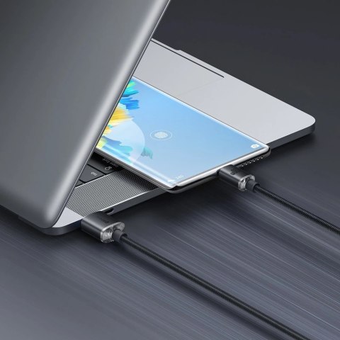 Baseus Crystal Shine Series kabel przewód USB do szybkiego ładowania i transferu danych USB Typ A - USB Typ C 100W 2m czarny (CA