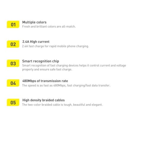 Baseus Crystal Shine Series kabel przewód USB do szybkiego ładowania i transferu danych USB Typ A - USB Typ C 100W 2m czarny (CA