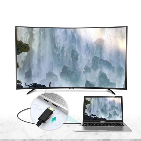 Choetech kabel przewód USB Typ C - HDMI 4K 30Hz 3m czarny (XCH-0030)