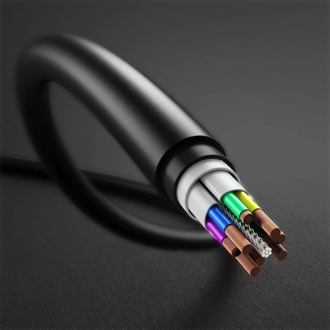 Choetech kabel przewód USB Typ C - USB Typ C 3A 0,5m czarny (CC0001)