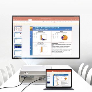 Choetech kabel przewód USB Typ C (męski) - HDMI (męski) 4K 60Hz 2 m czarny (CH0021-BK)