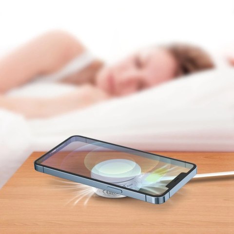 Choetech ładowarka bezprzewodowa Qi 15W (kompatybilna z MagSafe) z wentylatorem do chłodzenia telefonu (kabel USB Typ C - USB Ty