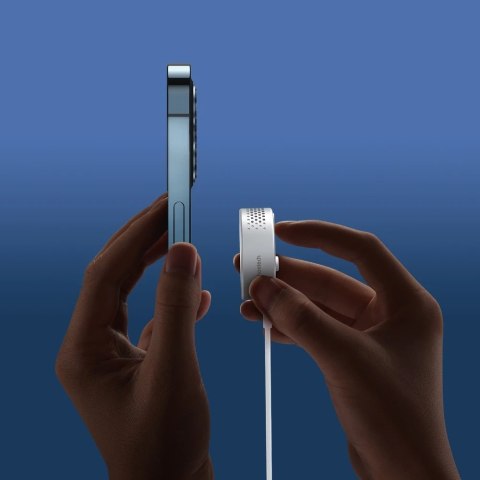 Choetech ładowarka bezprzewodowa Qi 15W (kompatybilna z MagSafe) z wentylatorem do chłodzenia telefonu (kabel USB Typ C - USB Ty