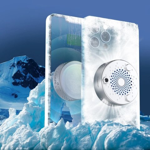 Choetech ładowarka bezprzewodowa Qi 15W (kompatybilna z MagSafe) z wentylatorem do chłodzenia telefonu (kabel USB Typ C - USB Ty