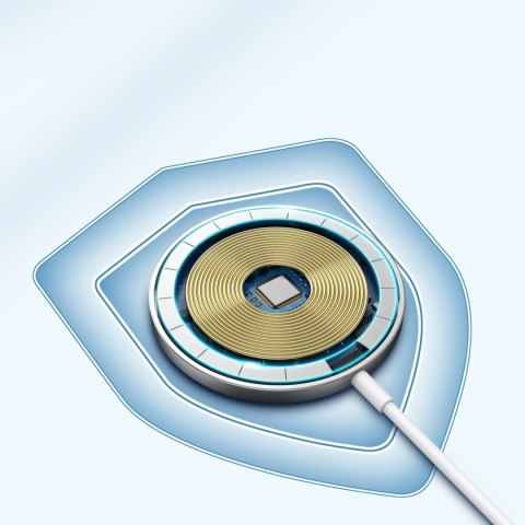 Choetech ładowarka indukcyjna MagSafe + adapter PD5005 biały (T517-F)