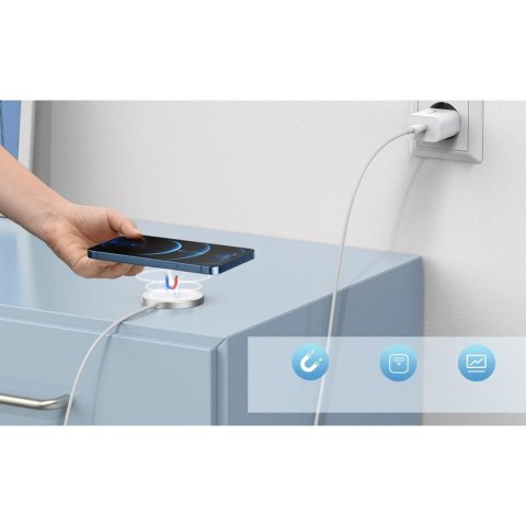 Choetech ładowarka indukcyjna MagSafe + adapter PD5005 biały (T517-F)