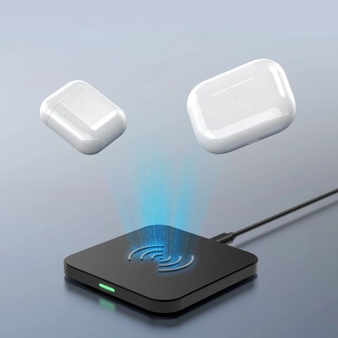 Choetech zestaw 2x bezprzewodowa ładowarka Qi 10W (2 kolory, czarny i biały) + kable USB 1,2m (T511-S black/white)