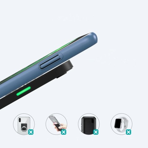 Choetech zestaw 2x bezprzewodowa ładowarka Qi 10W (2 kolory, czarny i biały) + kable USB 1,2m (T511-S black/white)