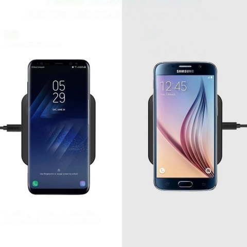 Choetech zestaw 2 x ładowarka bezprzewodowa Qi 10W do telefonu słuchawek czarny (T511-S) + 2 x kabel USB - microUSB czarny