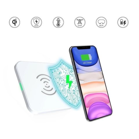 Choetech zestaw bezprzewodowa ładowarka Qi 10W stojak na telefon czarny (T524-S) + ładowarka bezprzewodowa Qi 10W do telefonu sł