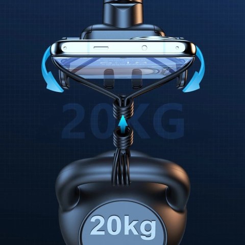 Joyroom automatyczny uchwyt samochodowy ładowarka indukcyjna 15W Qi na kratkę wentylacyjną nawiew czarny (JR-ZS298 air vent)