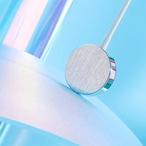 Joyroom bezprzewodowa ładowarka Qi do Apple Watch z wbudowanym kablem 1,2 m biały (S-IW001S)