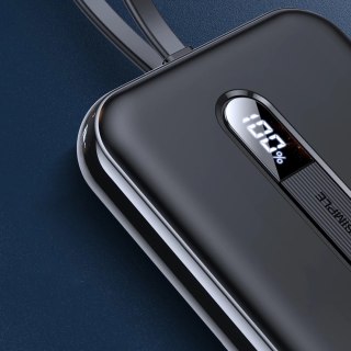 Joyroom powerbank z wbudowanym kablem Lightning 20W 10000mAh PD QC3.0 czarny (JR-L001-lightning)