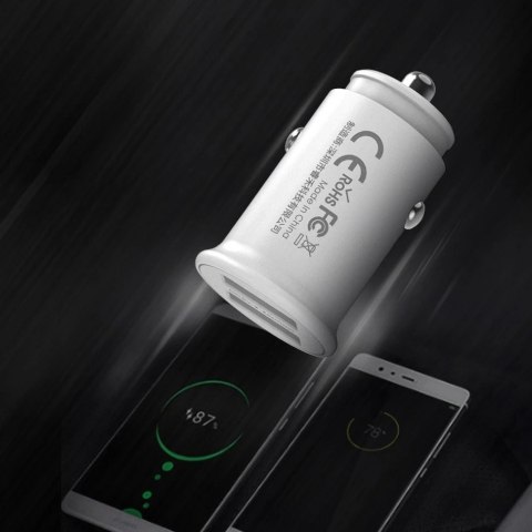 Remax Roki Series Car Charger RCC219 mini ładowarka samochodowa 2x USB 2.4A czarny