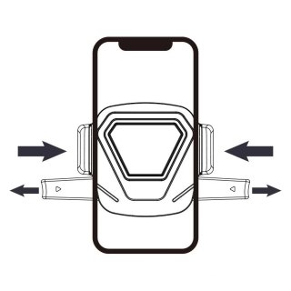 WK Design uchwyt samochodowy na kratkę wentylacyjną czarny (WP-U82 black)