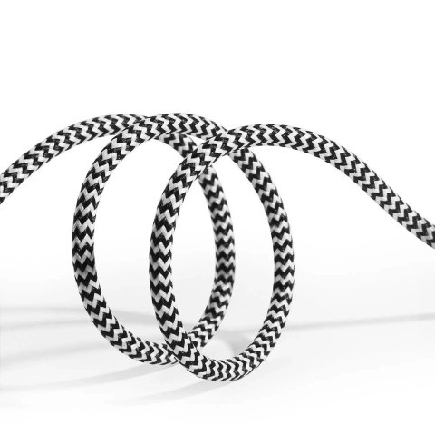 Dux Ducis K-ONE Series nylonowy kabel przewód USB / Lightning 2.1A 2M czarny