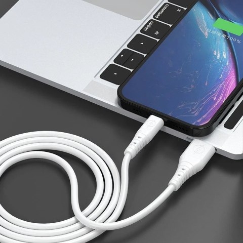 Dudao kabel przewód USB - micro USB 6A 1 m biały (TGL3M)