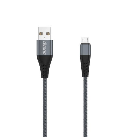 Dudao kabel przewód USB - micro USB 6A 1 m szary (TGL1M)