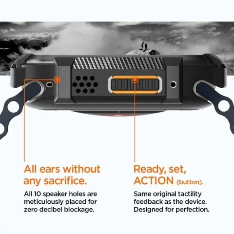 Etui ochronne Spigen Rugged Armor do Apple Watch Ultra (49mm) Matte Black