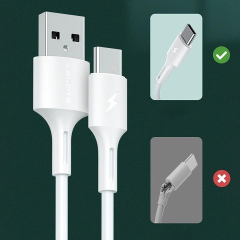 WK Design YouPin kabel przewód USB - micro USB 3A 1m biały (WDC-136m)