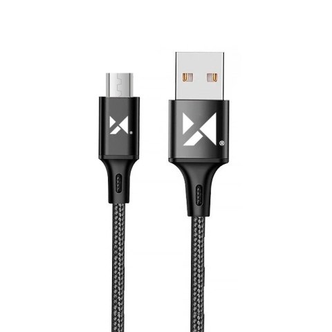 Wozinsky kabel przewód USB - microUSB 2,4A 2m czarny (WUC-M2B)