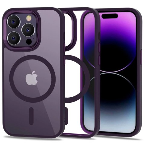 Etui na telefon Magmat MagSafe do iPhone 14 Pro Max Deep Purple/Clear