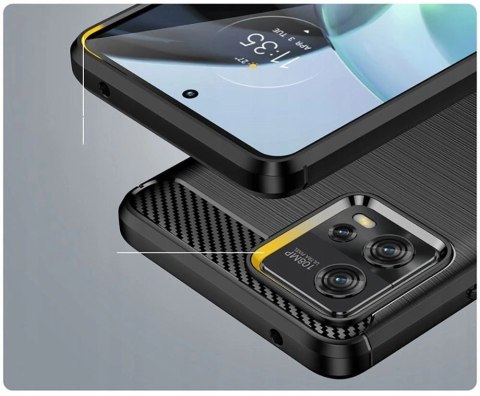 Etui na telefon Tpucarbon do Motorola Moto G72 Black