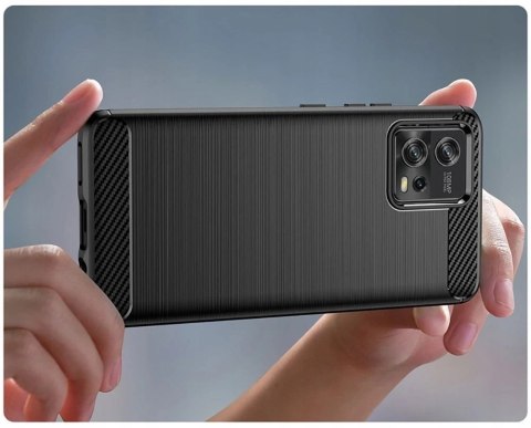 Etui na telefon Tpucarbon do Motorola Moto G72 Black