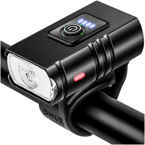 Lampka rowerowa przednia wodoodporna Alogy światełko LED oświetlenie przód na rower kierownicę 800lm