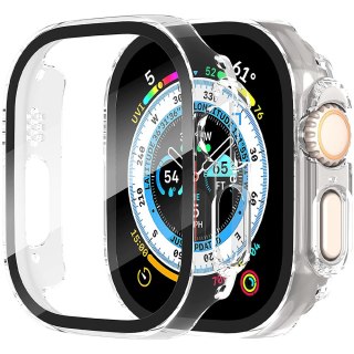 Obudowa ochronna z szkłem Alogy Protector Case 2w1 nakładka etui do Apple Watch Ultra 49mm Przezroczysta
