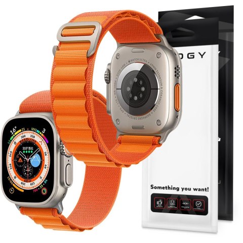 Pasek do zegarka Alogy Sport Strap do Apple Watch 4/5/6/7/8/SE/Ultra (42/44/45/49mm) Pomarańczowy