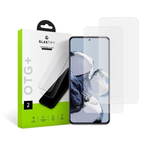 Szkło hartowane Glastify Otg+ 2-Pac do Xiaomi 12T / 12T Pro Clear