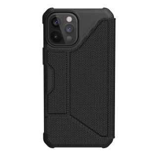 Etui Obudowa Ochronna z klapką UAG Metropolis FIBRARMR do Apple iPhone 12 Pro max Czarne