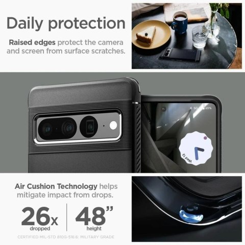 Etui Spigen Rugged Armor do Google Pixel 7 Pro Matte Black