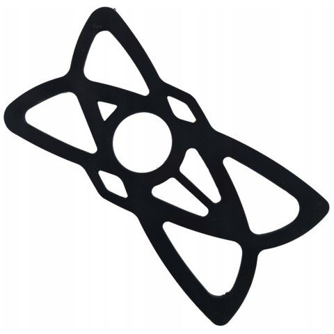 Pasek bezpieczeństwa Alogy TPU guma gumka zabezpieczająca telefon 4.7"-6.7" do uchwytu rowerowego uniwersalna Czarny