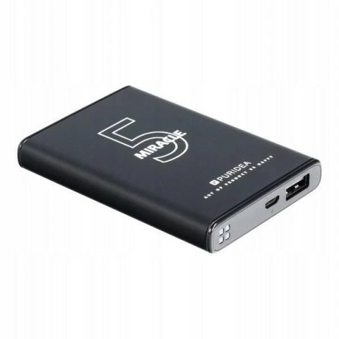 Powerbank PURIDEA 5000mAh S12 czarny/black