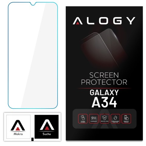 Szkło hartowane płaskie 9H Alogy Screen Protector PRO+ ochrona na ekran do Samsung Galaxy A34 5G