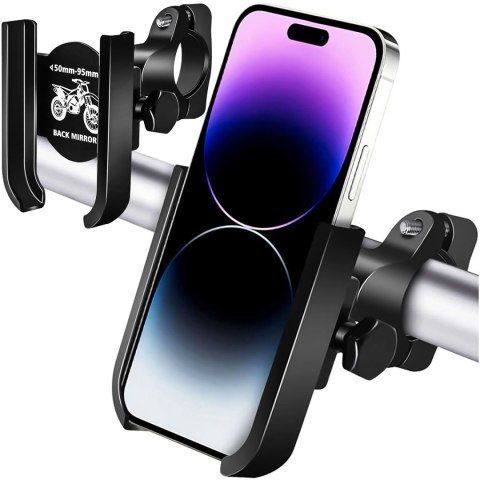Uchwyt rowerowy Alogy Metal Bike Holder do telefonu na kierownicę do roweru motoru hulajnoga Czarny