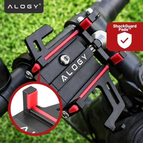 Uchwyt rowerowy na kierownicę Alogy Bike Phone Holder do telefonu 55-95mm na rower motor hulajnogę Czarny