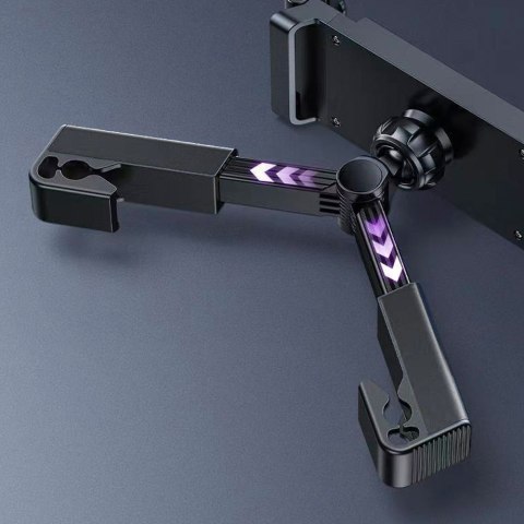 Uchwyt samochodowy na telefon/ tablet 4.7-12.9" Alogy Car Headrest Holder na zagłówek czarny