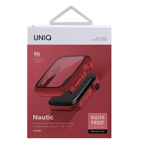 Etui ochronne UNIQ Nautic do Apple Watch Series 4/5/6/SE 40mm czerwony/red