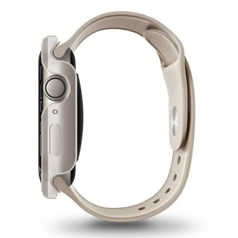 Etui ochronne UNIQ Valencia do Apple Watch Series 4/5/6/7/8/SE 45/44mm starlight
