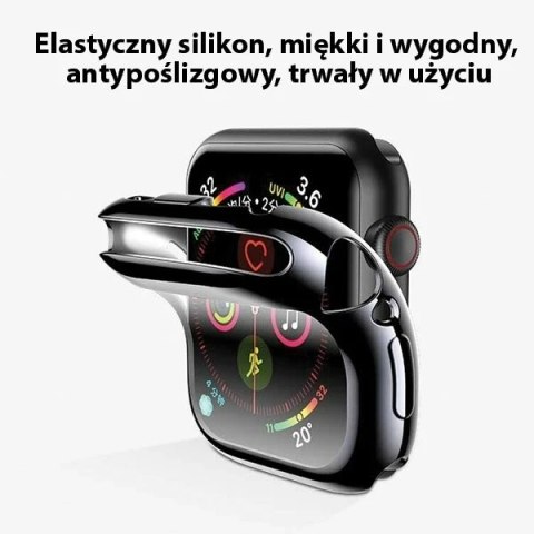 Etui ochronne Usams do Apple Watch 4/5/6/SE 40mm Czarny