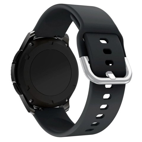 Silicone Strap TYS opaska do smartwatcha zegarka uniwersalna 22mm czarny
