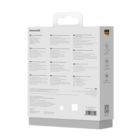 Słuchawki bezprzewodowe Bluetooth 5.2 TWS Baseus Storm 3 z ANC czarne